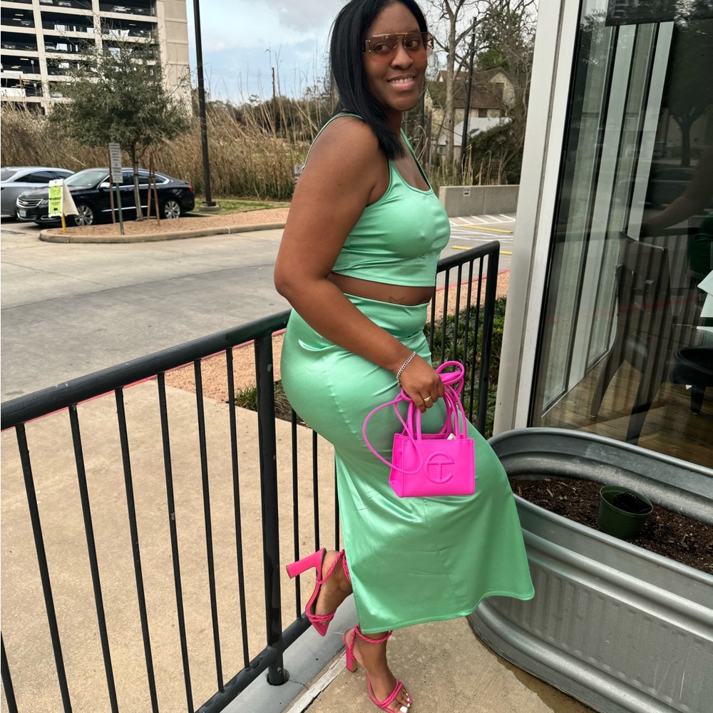 Wild Fable Mint Green Skirt Set